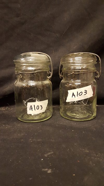 Glass Storage Containers with Metal Clasps Things