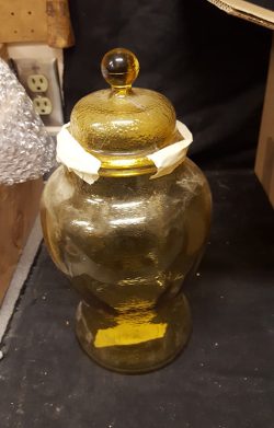 Yellow urn