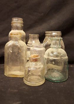 Misc glass jars