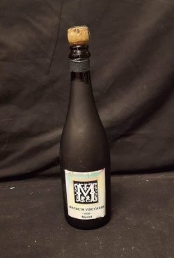 Macbeth Vineyards Merlot Bottle