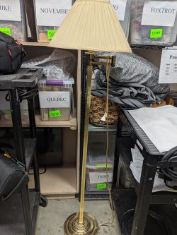 Tall golden lamp