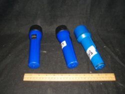Blue flashlights