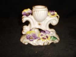 Fancy white candle holder