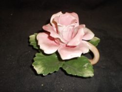 Pink flower candle stick