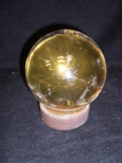 Gold crystal ball