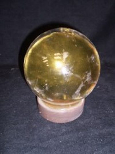 Gold crystal ball