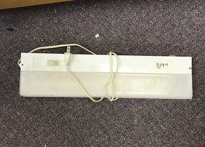 White florescent wall / ceiling light