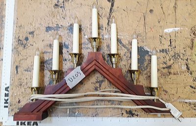 Wooden Candelabra
