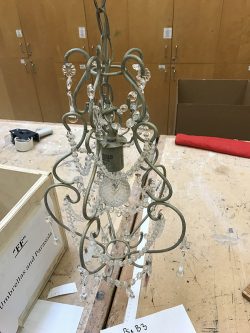 Silver chandelier