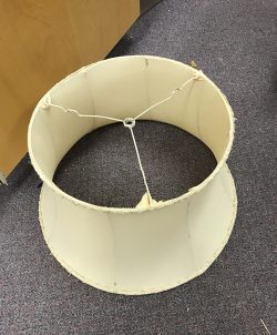 Off White Curvy Lamp Shade