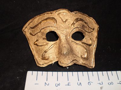 Gold and Silver Feline Half Face Masks