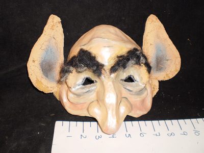 Troll/elf mask 3/4 with foam ears