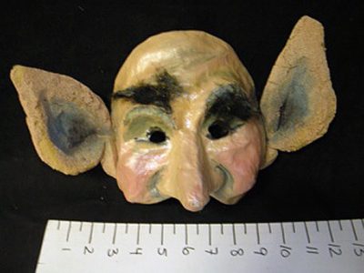 Troll/elf mask 3/4 with foam ears