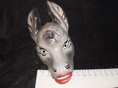 Donkey head mask plastic (fragile)