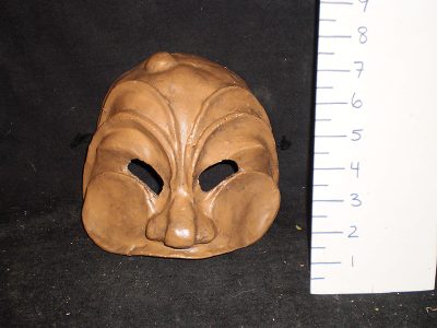Brown mask with extra brow ridges