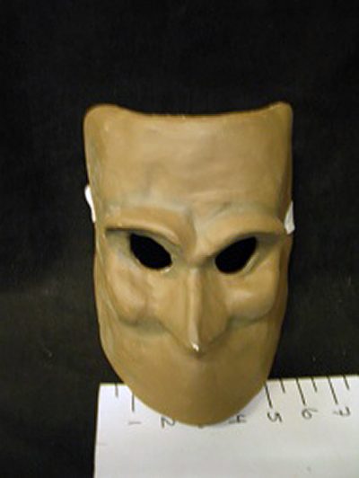 Bauta mask, brown, full face