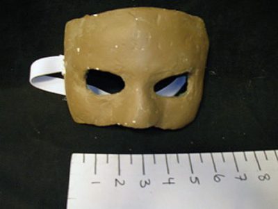 Brown half mask