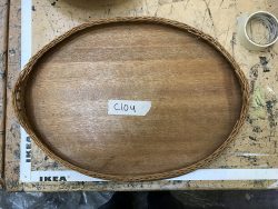 Wooden catering tray