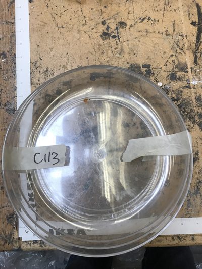 Clear plastic bowls