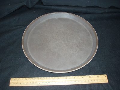 Bar tray, plastic, round, brown