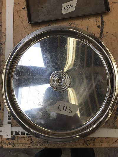 silver lazy susan