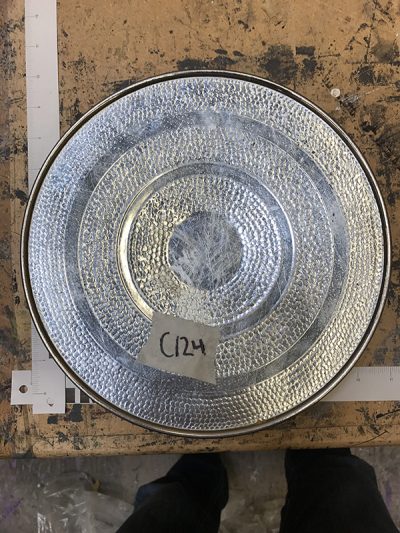Silver tray with mount