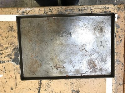 Rusted baking tray