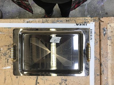 Rectangle serving tray