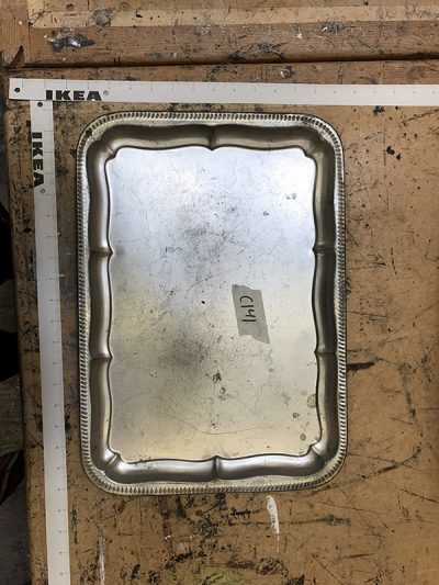 Silver tray