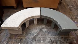 Quarter circle benches