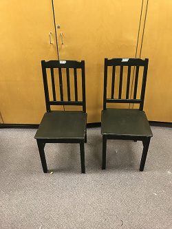 Wooden Chair, Black
