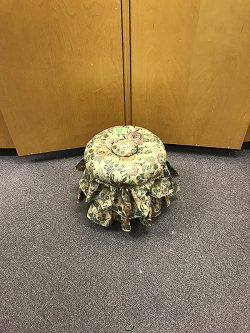 Stool-Pouffe, Floral, Small