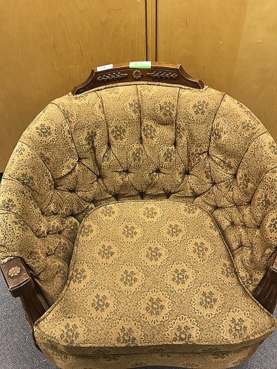 Armchair, Upholstered, Golden