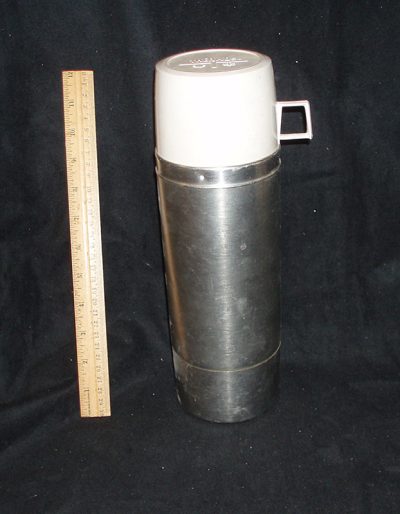 Thermos, large, silver