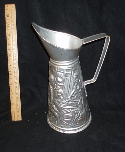 Pitcher, silver/ copper
