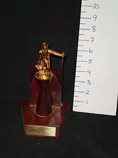 Small curling trophy