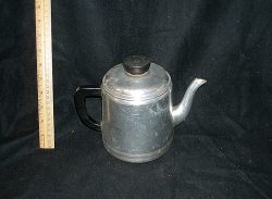 Aluminum coffee pot, small