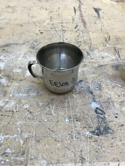 Metal teacup