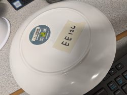 Plastic white saucer