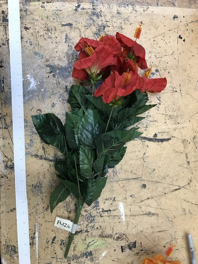 Bouquet Large Red Flowers