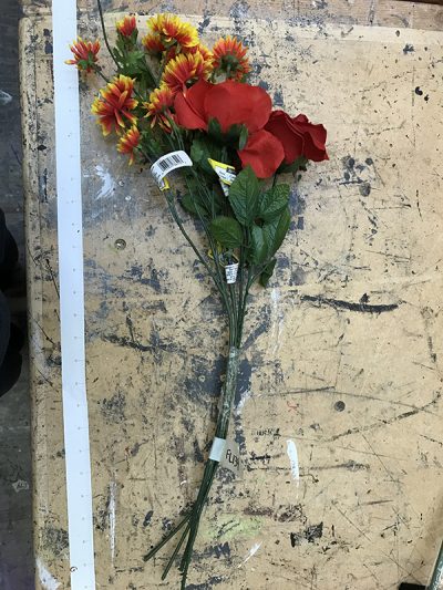 Bouquet Orange, Red Flowers