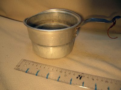 Double boiler pot, small, aluminum