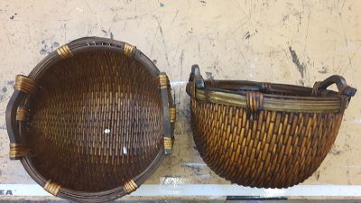 Med. Wicker bowls (2/3 set)