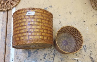 Wicker nesting pots