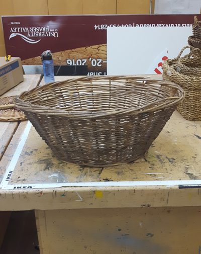 Oval Wicker Bowl, Large