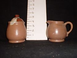 Cream & sugar, glazed brown