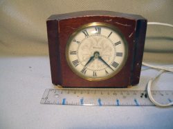 Clock, electric, mantle, “westclox”