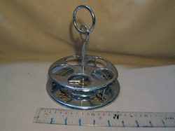 Condiment holder, silver
