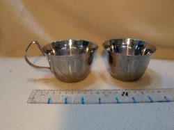 Cream & sugar, stainless steel