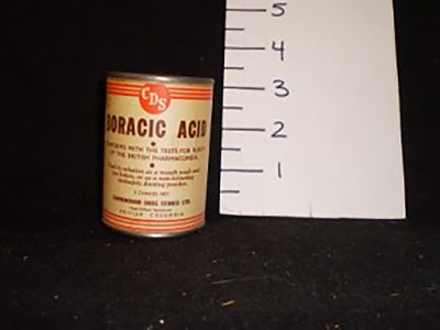 Boracic acid tin